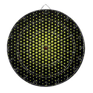 Jeu De Fléchettes Acid Green Techno Dots Moderne Noir
