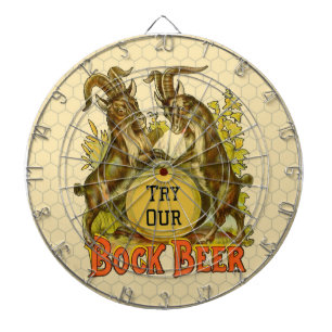 Jeu De Fléchettes Affiche de bière Bock vintage : Antique Goat Saloo