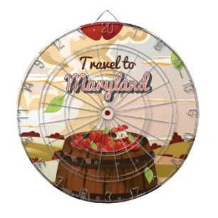 Jeu De Fléchettes Affiche de voyage vers le Maryland