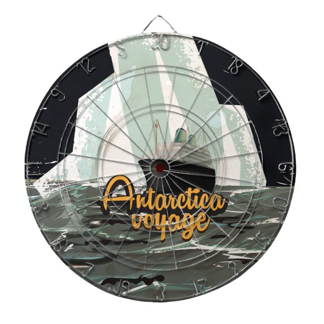 Jeu De Fléchettes Affiche de voyage vintage Antarctique (Devant)