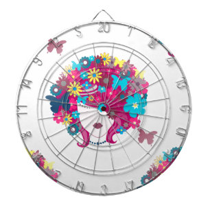 Jeu De Fléchettes afro à fleurs