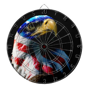 Jeu De Fléchettes Aigle américain patriotique