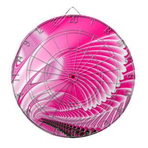 Jeu De Fléchettes Ailes de cygne rose fractales