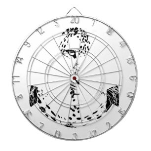 Jeu De Fléchettes Ancre noir et blanc Leopard Oeil superposé 3