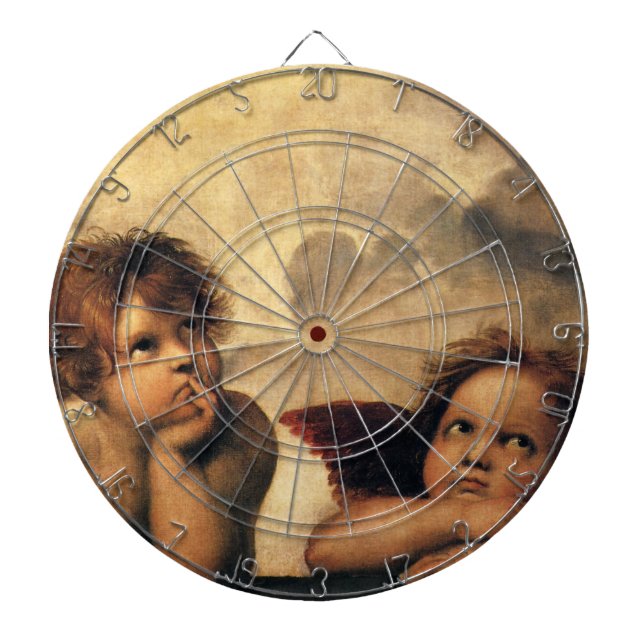 Jeu De Fléchettes Anges de la Madone Sixtine par Raphaël Sanzio (Devant)