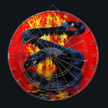 Jeu De Fléchettes Année du serpent Serpent noir Nouvel An chinois<br><div class="desc">C'est "L'année du serpent" sur le zodiaque chinois et les personnes nées sous ce signe ont des traits d'intelligence, de grâce et de matérialisme. Les "serpents" peuvent aussi être des penseurs insaisissables, secrets, mystérieux, subtils et profonds. Le serpent de cette oeuvre d'art traverse d'intenses incendies pour accueillir le Nouvel An....</div>