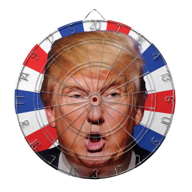 Jeu De Fléchettes Anti Président Donald Trump - Grande Gueule (Devant)
