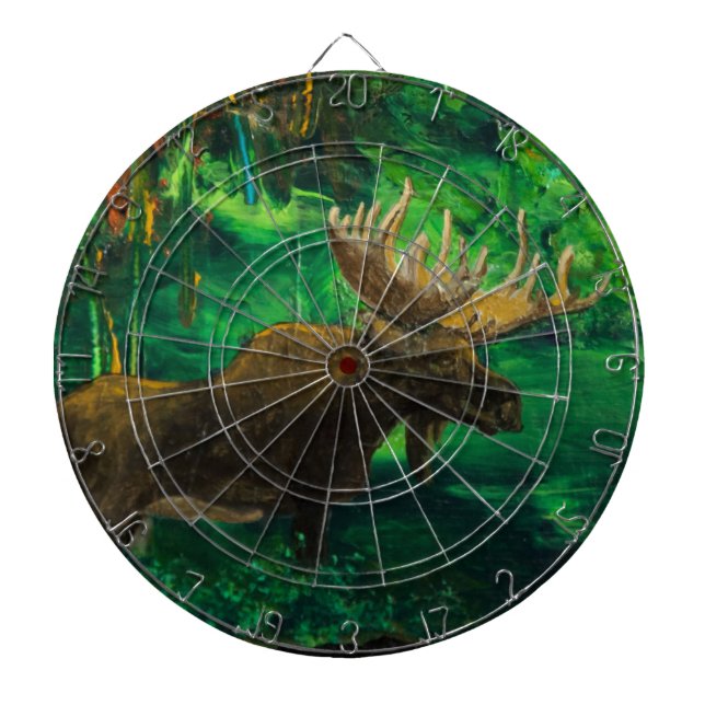 Jeu De Fléchettes Antilope de cerfs communs d'élans d'orignaux (Devant)