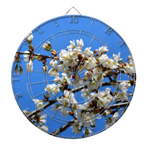 Jeu De Fléchettes Arbre de printemps blanc fleuri blanc