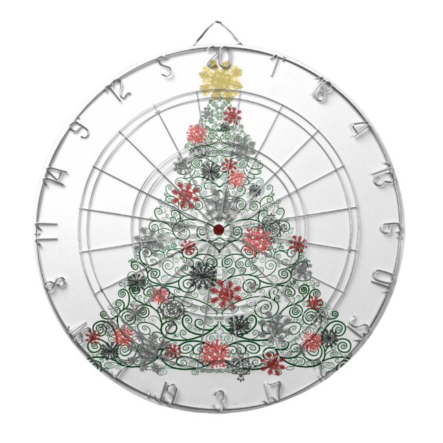 Jeu De Fléchettes Arbre tourbillonnant décoré (Devant)