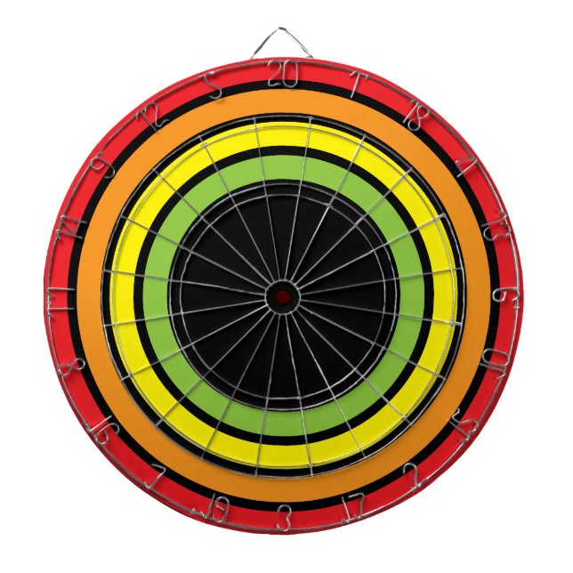Jeu De Fléchettes arc-en-ciel rétro (Devant)