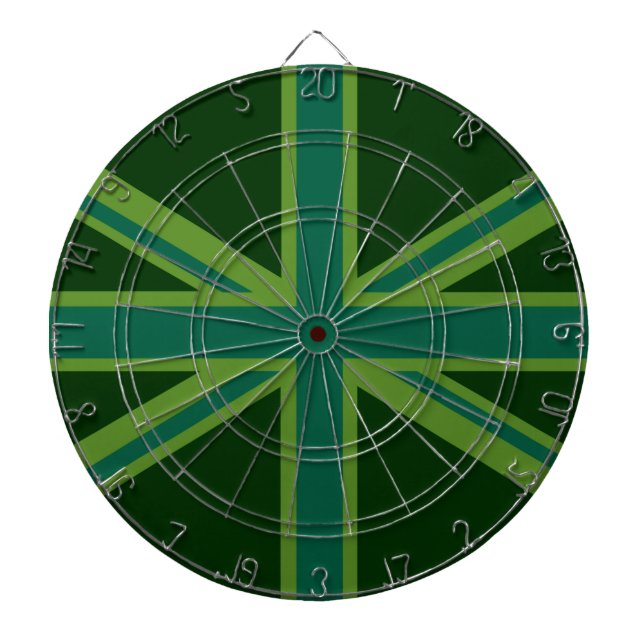 Jeu De Fléchettes Arrière - plan de style Drapeau Turquoise vert Uni (Devant)