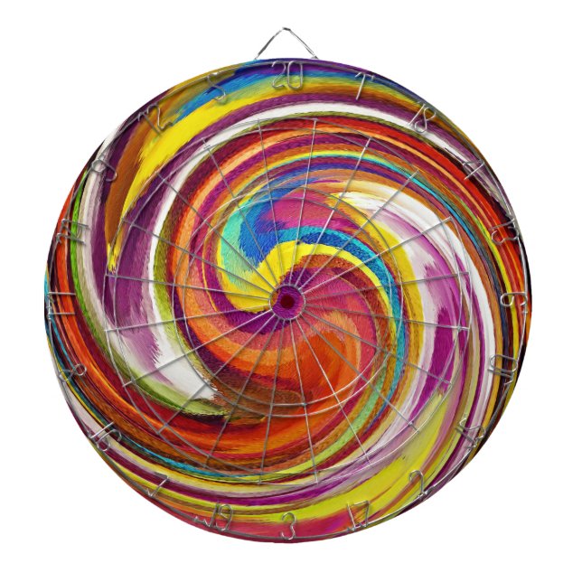 Jeu De Fléchettes Art Abstrait #28 (Devant)