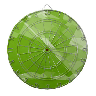 Jeu De Fléchettes Art cubiste transparent couleur verte