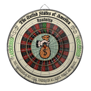 Jeu De Fléchettes Art d'argent de roulette