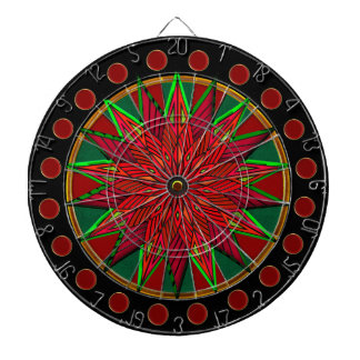 Jeu De Fléchettes Art Déco Noël Poinsettia
