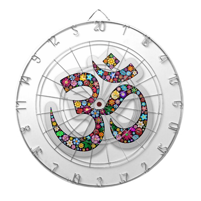 Jeu De Fléchettes Art symbolique floral Namaste (Devant)