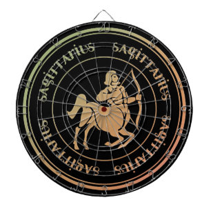 Jeu De Fléchettes Astrologie Sagittaire Zodiac d1 Dartboard