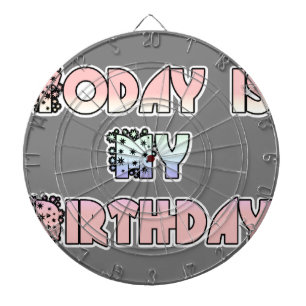 Jeu De Fléchettes Aujourd'hui est mon anniversaire Baby Pink Art Pri