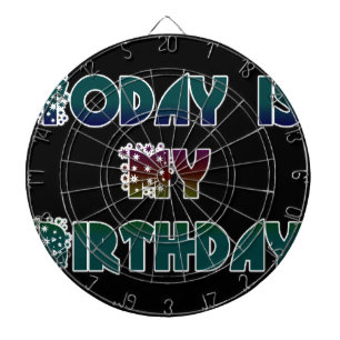 Jeu De Fléchettes Aujourd'hui est mon art d'anniversaire