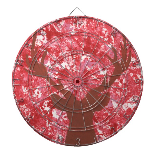 Jeu de fléchettes avec silhouette de cerf pour la  (Devant)