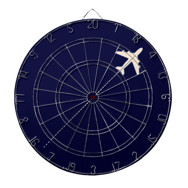 Jeu De Fléchettes avion de voyage avec ligne pointillée (Devant)