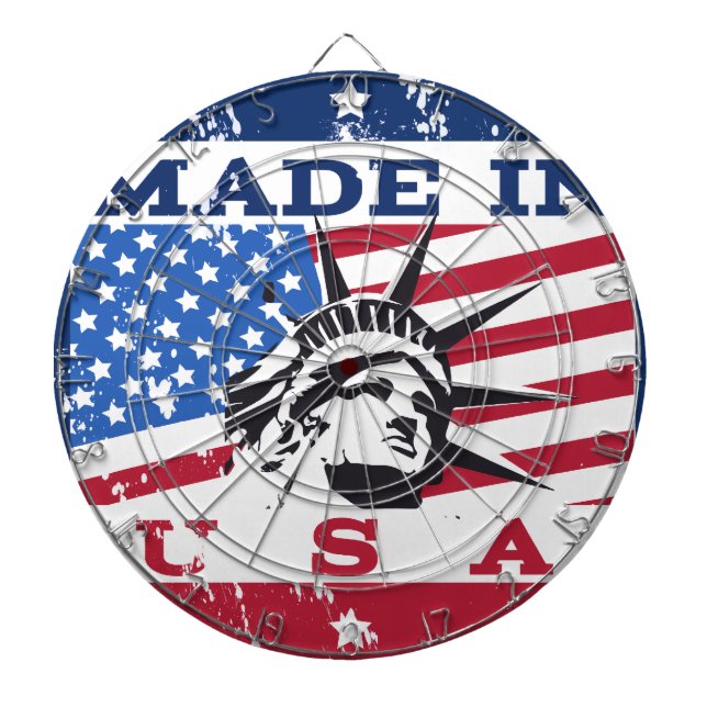 Jeu De Fléchettes Badge Fabriqué aux États-Unis (Devant)