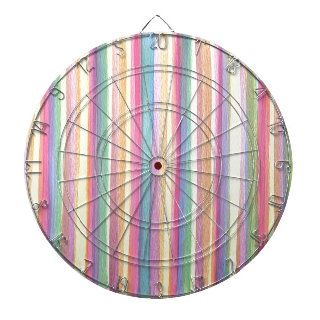 Jeu De Fléchettes Bandes aquarelles (Devant)