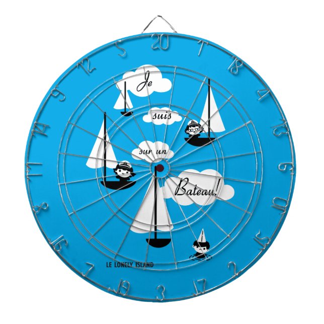 Jeu De Fléchettes Bateau de l'ONU de sur de suis de Je ! (Devant)