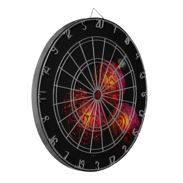 Jeu De Fléchettes Baubles rouges festifs (Devant gauche)