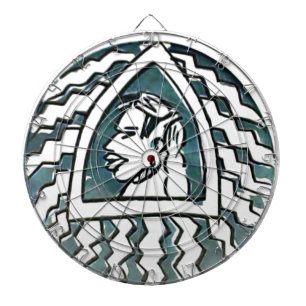 Jeu De Fléchettes Belle Africaine Bongo Massai Portrait Tribal Art