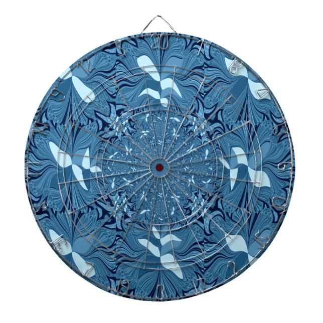Jeu De Fléchettes Belle Belle Iridescente bleu. motif sans couture (Devant)