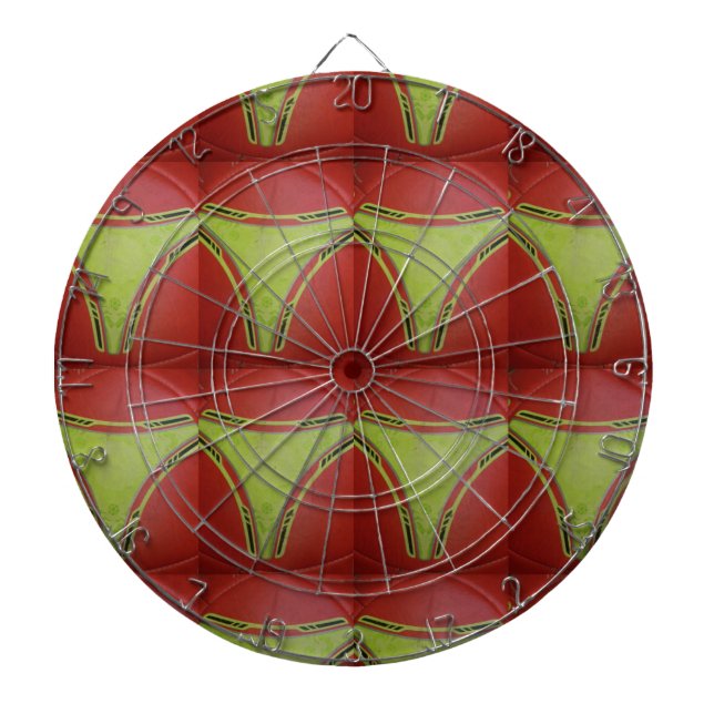 Jeu De Fléchettes Belle conception de motif géométrique jaune doré (Devant)