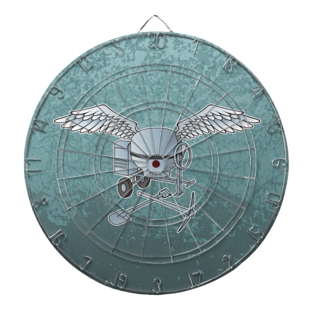 Jeu De Fléchettes Béton bleu-gris (Devant)