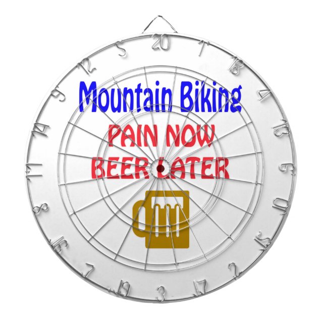 Jeu De Fléchettes Bière faisante du vélo de douleur de montagne (Devant)