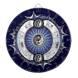 Jeu De Fléchettes Bleu électrique Yin Yang