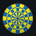 Jeu De Fléchettes Bleu Et Jaune<br><div class="desc">Cible de flechettes Bleue Et Jaune</div>