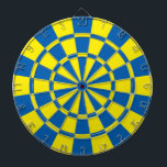 Jeu De Fléchettes Bleu Et Jaune<br><div class="desc">Cible de flechettes Bleue Et Jaune</div>