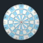 Jeu De Fléchettes Bleu Pastel Et Blanc<br><div class="desc">Cible de flechettes Bleue Et Blanche Pastel</div>