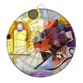 Jeu De Fléchettes Bleu rouge jaune Kandinsky peinture Abstraite