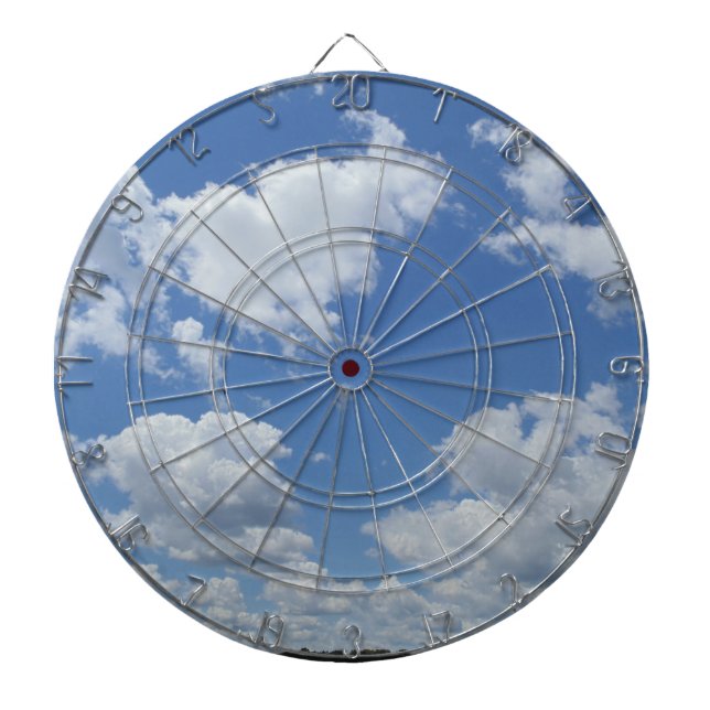 Jeu De Fléchettes Blue Clouds Sky Indoor Game Bar (Devant)