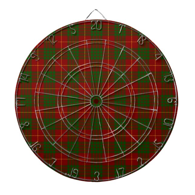 Jeu De Fléchettes Cameron tartan rouge vert plaid (Devant)