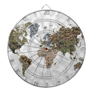 JEU DE FLÉCHETTES CAMO WORLD ATLAS MAP