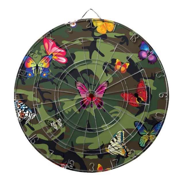 Jeu De Fléchettes camouflage papillon (Devant)