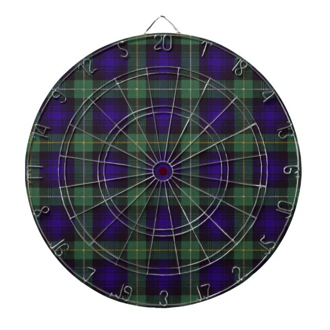 Jeu De Fléchettes Campbell de tartan d'écossais d'Argyll (Devant)