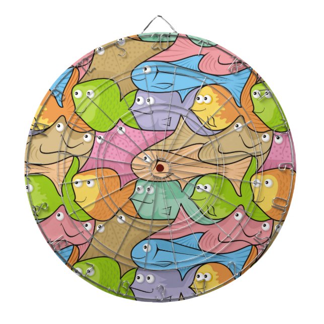 Jeu De Fléchettes Caricature sur les poissons (Devant)