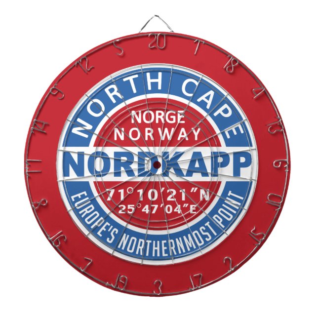 Jeu De Fléchettes Carte à puce NORDKAPP Norvège (Devant)