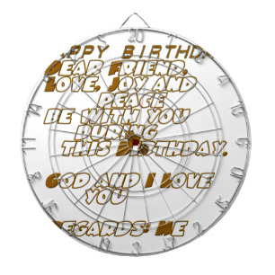 Jeu De Fléchettes Carte d'anniversaire pour un ami chrétien