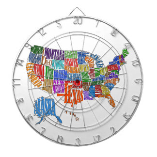 JEU DE FLÉCHETTES CARTE DES USA