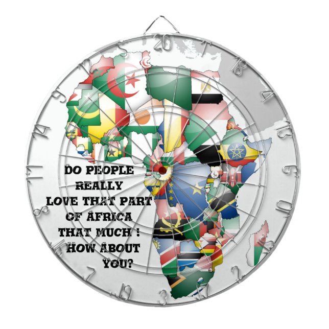 Jeu De Fléchettes Célébration de l'Afrique dans le design des drapea (Devant)